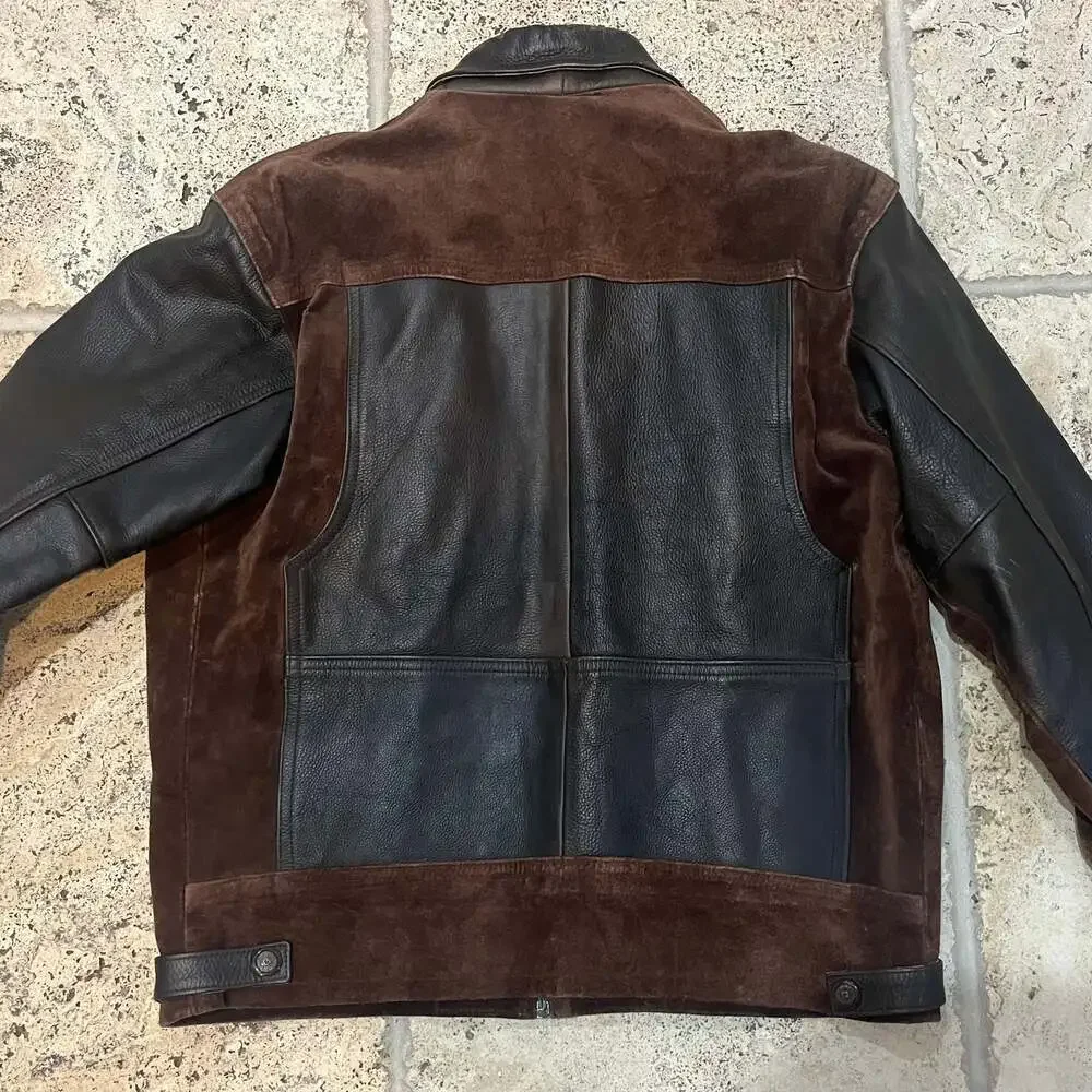 Vintage Paco Rabanne Brown Leather Jacket